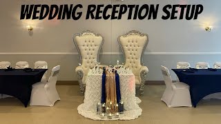 Wedding Reception Setup  Wedding Decorations Ideas [upl. by Atazroglam]