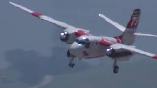 Grumman S2 Tracker Marsh Aviation Cal Fire [upl. by Nawiat562]