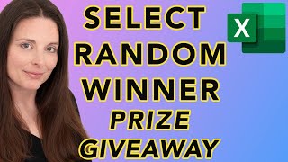 How to Randomly Select a Winner for a Prize Giveaway Using Excel [upl. by Lorac]