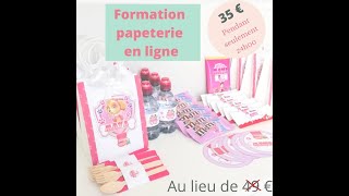 FORMATION PAPETERIE EN LIGNE  COMMENT PERSONNALISEES POPCORN CONTOUR DE BOUTEILLES PAILLES  BASE [upl. by Whittemore858]