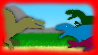 Dinosaurs Cartoons Battles Spinosaurus Rampage Pivot Динозавры Мультфильм [upl. by Eerehs790]