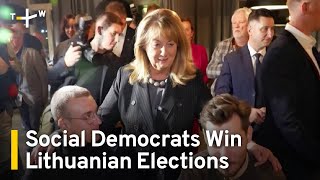 Lithuanias Social Democrats Claim Victory in Parliamentary Elections｜TaiwanPlus News [upl. by Atilamrac]