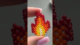 DIY Beaded fire beading beadingtutorials [upl. by Amalbergas]