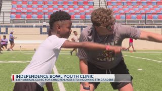 Independence Bowl hosts annual youth football clinic [upl. by Klecka474]