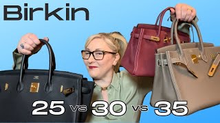 HERMES BIRKIN 25 vs 30 vs 35  Indepth Comparison and Review Which is the best [upl. by Baoj]