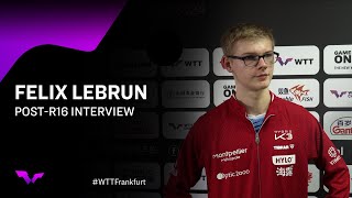 Felix Lebrun PostRound of 16 Interview  WTTFrankfurt 2024 [upl. by Auburta]