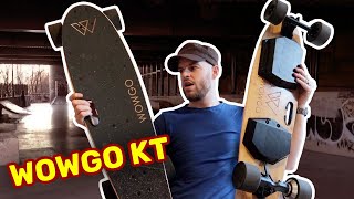 WOWGO KT ELECTRIC SKATEBOARD  FIRST IMPRESSIONS amp REVIEW UNBOXING [upl. by Nnairret]