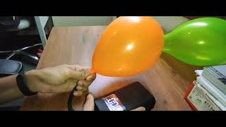 mi portable air compressor test balloon [upl. by Gow]