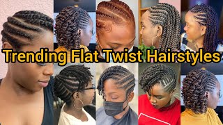 Most Beautiful Twist Hairstyles for Black Women  Flat Twist Hairstyles  Twist Braids for Ladies [upl. by Ivor]