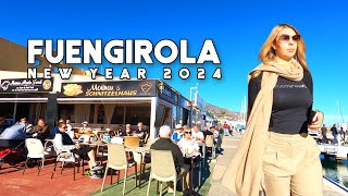 Fuengirola Spain New Year January 2024 Town Update Costa del Sol  Málaga 4K [upl. by Ati]