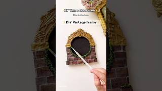 How to make vintage picture frame  DIY Frame  texture art [upl. by Eimyaj938]