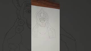 Lord Hanuman 🥰😀viral shorts subscribe hanuman painting youtube Rajutheking7 [upl. by Cristina]