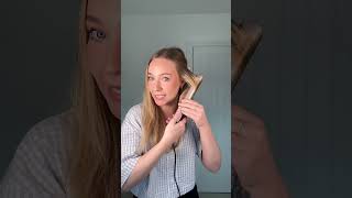 Easy Flat Iron Beach Waves  Chat Through Hair Tutorial hairtutorial flatiron beachwaves [upl. by Renny]