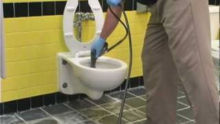 Cleaning a Toilet With a Kaivac NoTouch Cleaning System [upl. by Nifled]