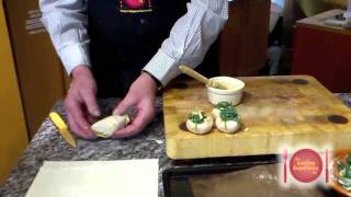 The Cooking Experience Filo Stuffed Mushrooms [upl. by Todhunter]