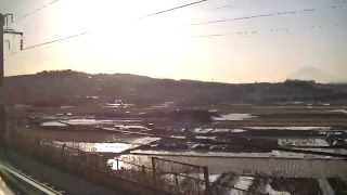 【東海道新幹線N700系】こだま669号右側車窓 新横浜～小田原 16 Feb 2014 [upl. by Butterworth]