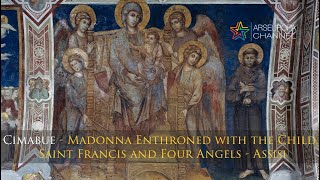 Cimabue  Madonna Enthroned with the Child Saint Francis and Four Angels [upl. by Ettolrahc718]