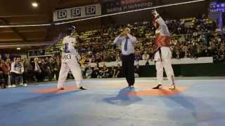 Best Taekwondo fight Aaron Cook VS Sebastian Cris  80 KG [upl. by Christis]