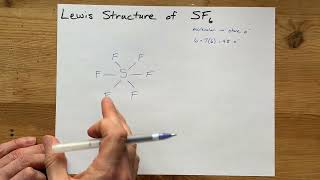 Lewis Structure of SF6 sulfur hexafluoride [upl. by Ammamaria]