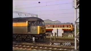 Trains In The 1990s Rugby 2nd May 1995 [upl. by Meehar969]