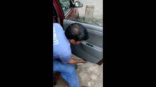 Opening Alto K10 door panel with manual window [upl. by Nede615]