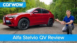 Alfa Stelvio Quadrifoglio 510hp review  see why it’s the ONLY fun SUV  carwow [upl. by Uolyram360]