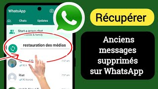 Comment récupérer les anciens messages supprimés WhatsappRestaurer le chat Whatsapp sans sauvegarde [upl. by Joappa464]