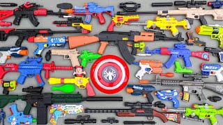 Tembak Plastik Nerfgun Seperti  Watergun Soft Bullet Sniper Ak47 M16 Machine Gun Nerf 236 [upl. by Grosberg]