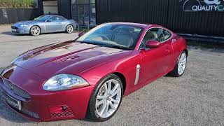 Jaguar XKR 42 V8 Supercharged Coupe in Radiance Red Metallic with Caramel Soft Grain Interior [upl. by Sairacaz717]