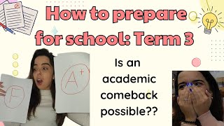 Term 3 How to prepare amp make an academic comeback [upl. by Northrop]