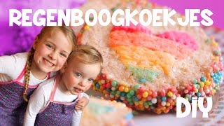 DIY SUPER MOOIE REGENBOOGKOEKJES MAKEN winactiegesloten ♥DeZoeteZusjes♥ [upl. by Mccallum]