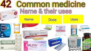 Common medicines for general medical practiceMedicine name and uses medicalschoolmedicine [upl. by Dina]