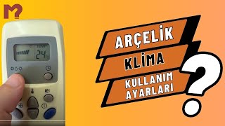 Arçelik Klima Kumandası Kullanımı Ayarları Beko LG [upl. by Lali]