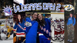 AJ’S FIRST HOCKEY GAME preds vs rangers in Nashville—vlogmas day 2 [upl. by Dami623]