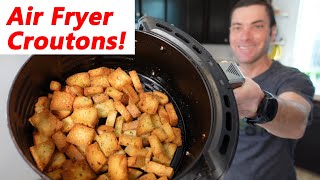 Homemade Croutons In Air Fryer Are So Easy [upl. by Omsare]