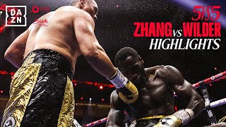 BRUTAL KO  Zhilei Zhang vs Deontay Wilder Highlights Queensberry vs Matchroom  Riyadh Season [upl. by Menedez]