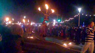 Eastbourne Bonfire Procession [upl. by Akimihs]