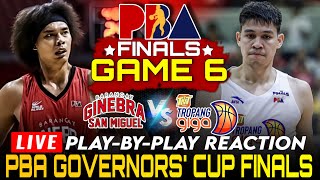 🔴LIVE PBA FINALS GAME 6 BRGY GINEBRA VS TALK N TEXT 2024 GOVERNORS CUP PlaybyPlay Reaction [upl. by Alleiram]