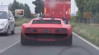 Chasing the Miura Jota in a Lamborghini Countach on Grande Giro [upl. by Herries]