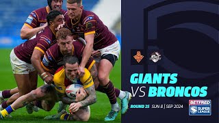 Highlights  Huddersfield Giants v London Broncos  2024 Betfred Super League  Round 25 [upl. by Herrle]