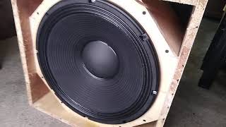 Crown Jackhammer JH1512 Using Martin Audio Sub Enclosure [upl. by Belicia]