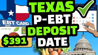 P EBT 2022  TEXAS PEBT DEPOSIT DATES 2022 SNAP BENEFITS FOR DECEMBER 📢 [upl. by Anitsyrk]