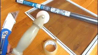 WrinkleFree Window Screen Replacement  How to Tips  DIY Repair Replace Change Patch Fix Holes [upl. by Bertha]