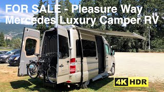 WalkThrough  Pleasure Way Ascent 2018  Mercedes Luxury Camper RV [upl. by Audrye]