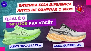 ASICS NOVABLAST 4 ou ASICS SUPERBLAST  Comparativo Completo [upl. by Reg]