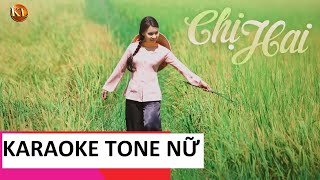 Chị Hai  Cẩm Ly  Karaoke Tone Nữ Thanh huy UGO [upl. by Lim893]