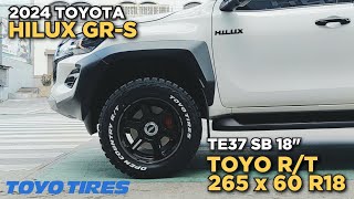 2024 Toyota Hilux GRSport  TE37 SB 18quot  Toyo Open Country RT 265x60 R18  RNH Tire Supply [upl. by Nevart]