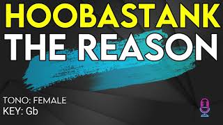 Hoobastank  The Reason  Karaoke Instrumental  Female [upl. by Pippy154]