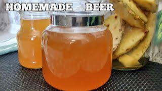 Must try PINEAPPLE SKIN JUICE  Pineapple juice  homemade beer [upl. by Bigford]