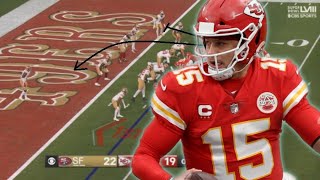 Film Study Patrick Mahomes throws a walkoff TD to win Super Bowl 58  San Francisco 49ers Vs Chiefs [upl. by Sanger]